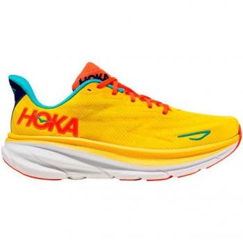 HOKA Clifton 9 Men's Running Shoes Passion Fruit/Maize