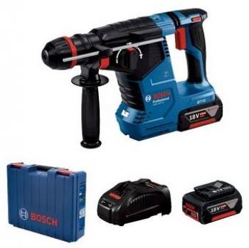 Martillo Perforador Inalámbrico Bosch GBH 187-LI, 18V, 2x5.0Ah, One Chuck, 2.4J, Diámetro de Perforación en Hormigón