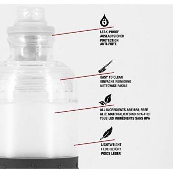 Sigg Drinking Bottle Hero Transparente, Botella de Agua para el Deporte, 0.6 L, exprimible, Polipropileno, sin BPA