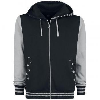 R.E.D. by EMP Mask Of Sanity Sudadera capucha con cremallera negro/azul claro 3XL