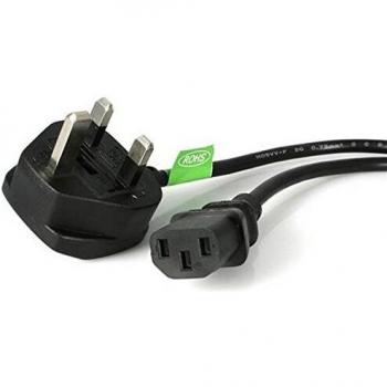 StarTech.com 3 Prong UK PC Power Cord - Cable