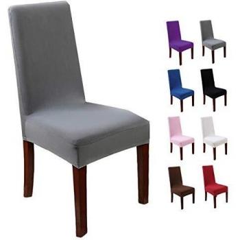 KAILH Fundas para Sillas de Comedor, Fundas Protectoras para Sillas, Funda para Silla Desmontable, Flexible y FÁCil de Limpiar,Adecuado para el Hogar, Restaurante, Bar