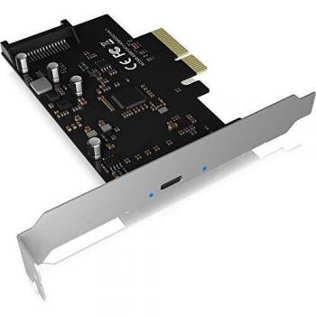 Tarjeta PCIe Icy Box IB-PCI1901-C32 con 1 puerto USB 3.2 Gen 2x2 Type-C, velocidad de hasta 20 Gbps