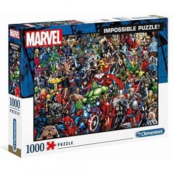 Clementoni 39411 Clementoni-39411-Impossible Puzzle-Marvel-1000 Pieces, Multi-Colour