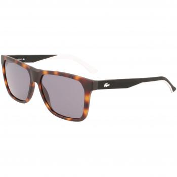 Lacoste L972S Men's Matte Havana Rectangle Sunglasses - Eco-Friendly Frame