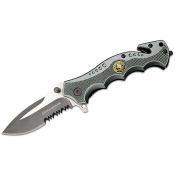 BÖKER Taschenmesser Magnum Swat Res Q, Cuchillo Deportivo, Gris, Estándar