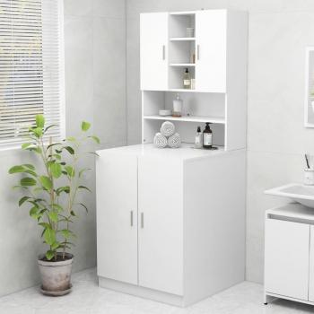 Gabinete de lavadora blanco