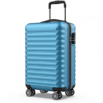 Maleta de Cabina Numada Upfly 20' ABS Ecológica Azul Eléctrico 53x33,5x22cm con 4 Ruedas Dobles 360° - Capacidad 34,5 L