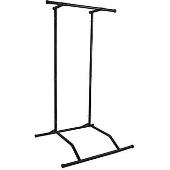 CCLIFE Pull up Bar Barra de dominadas Pull up portátil Portable Peso Corporal Barra dominadas Dip Torre Soporte, Color:Pull up Bar Black