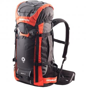 Trangoworld Mochila Mezak 25, Unisex, Antracita/Naranja, Talla única