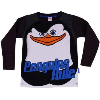 Dreamworks I Pinguini Di Madagascar - Camiseta manga larga para bebé, color gris antracita, talla 7