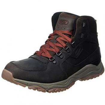 KEEN Men's Innate Leather Mid Height Waterproof Hiking Boot, Chestnut/Fired Brick, 7.5 UK