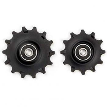 Elvedes Juego de Ruedas Guía para Cambio SRAM Eagle 12V, Poleas de 12/14 Dientes, Color Negro, Pack de 2 Piezas