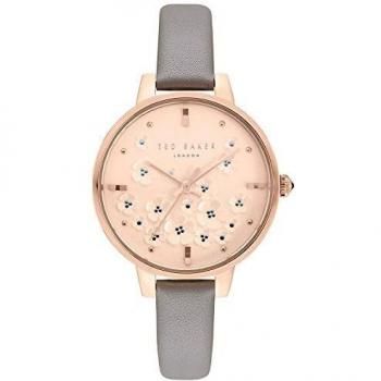 Ted Baker Reloj Analógico para Mujeres de Cuarzo con Correa en Cuero TE50013015