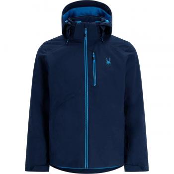 Chaqueta de esquí con capucha Spyder Tripoint azul marino para hombre - Talla M