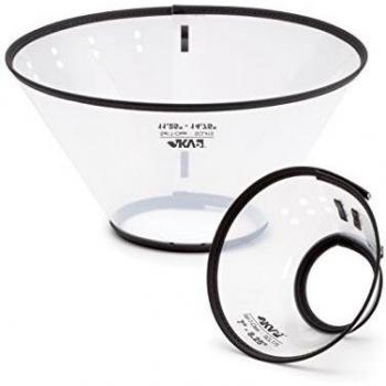 KVP Saf-T-Clear Dog Recovery Collar, Fits 6 to 9.5 Neck/4.5 Depth
