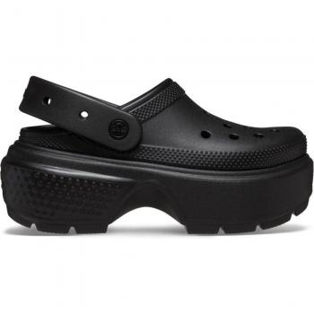 Crocs Stomp - Women's Black Clogs and Sandals - Size: M6/W7, Size: 5, Adjustable Strap, Platform Clogs - Size: 7, Unisex - Size: W7/M5