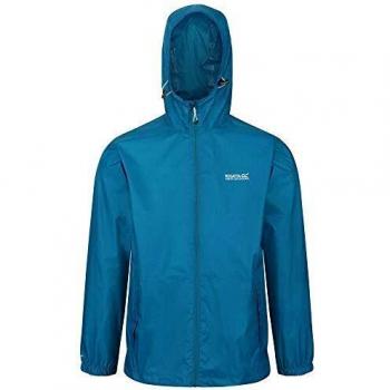 Regatta Pack-It III-Chaqueta Técnica Ligera, Impermeable Y Transpirable, con Capucha Plegable Y Costuras Selladas Jackets Waterproof Shell, Hombre, Olympic Teal, XS