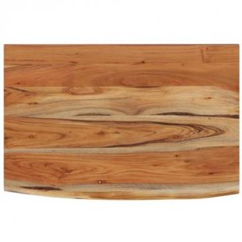 vidaXL Wall Shelf 70x40x2.5 cm Rectangular Solid Wood Acacia Live Edge