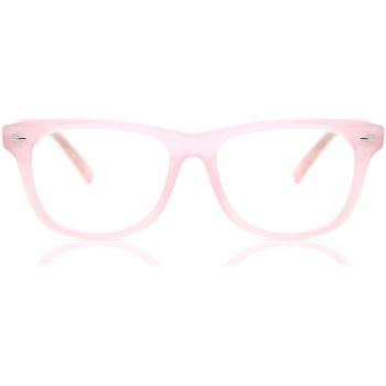 Square Full Rim Plastic Kids' Prescription Glasses Online Pink Size 45 - Blue Light Block Available - SmartBuy Kids