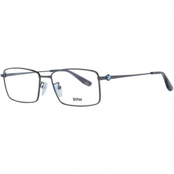 Montura de Gafas para Hombre BMW BW5036-D 57008, Metal Gris, Talla Única, Diseño Cuadrado