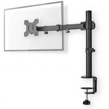 Soporte de Monitor Nedis MMSIS110BK para Escritorio | 1 Pantalla | 15 - 32 | VESA 75x75 / 100x100 | Totalmente Ajustable, Inclinación y Rotación