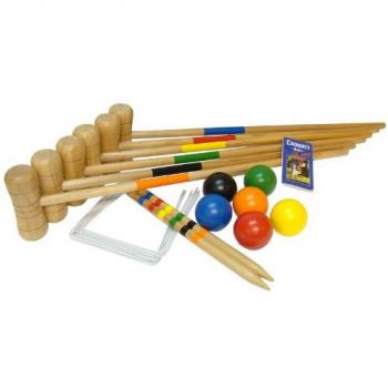 Bex Sport - Croquet Wooden - Juego de Croquet de madera 6 mallet