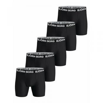 Björn Borg Essential Cotton Stretch Boxer 5-Pack - Black, XL