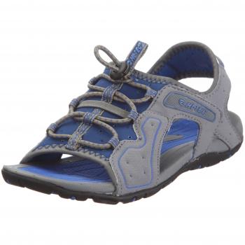 Hi Tec Turtlebeach JR O001172/051/01 - Sandalias de cuero nobuck para niños, color gris, talla 33