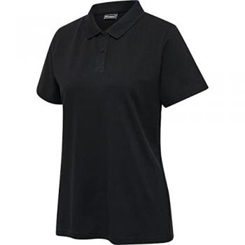 Hummel Women's Red Classic Short Sleeve Polo Shirt