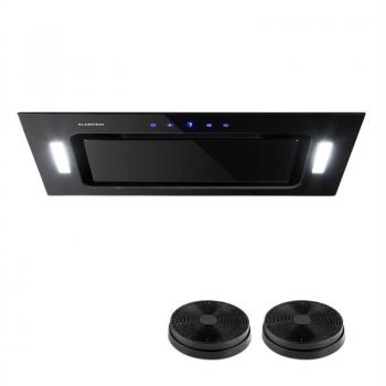 Campana Extractora Klarstein HEKTOR con Iluminación, Filtro de Aluminio y Temporizador Negra