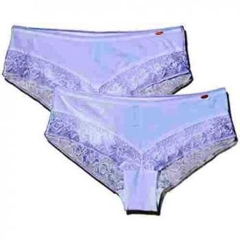 Skiny Damen Panty 2er Pack Culotte, White, 40