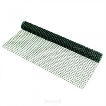 Malla de Alambre Cuadrados Verde - 1 Rollo de 1 x 5 m - Tela Metálica para Cercas y Vallas