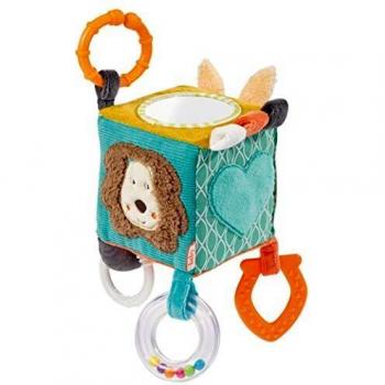 Cubo de Actividades Suave Funky Friends con Anillo de Sujeción