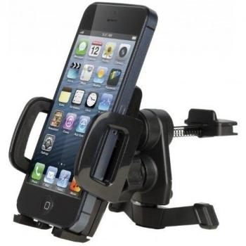 Soporte Universal Ajustable para Coche Cygnett VentView Vice - Compatible con Smartphone Móvil - Color Negro