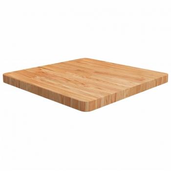 vidaXL Square Table Top Light Brown 60x60x4cm Treated Solid Wood Oak