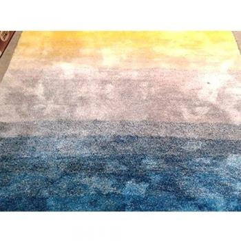 ABC Tappeti Alfombra Shading Light Gris/Azul/Amarillo 140 x 200 cm