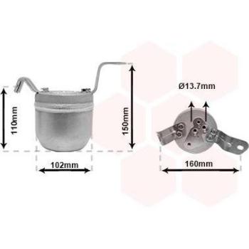 Secador de aire acondicionado VAN WEZEL 0600D224 para BMW 837575 64538375754 575754