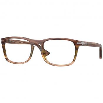 Persol PO3344V 1207 Unisex Eyeglasses Brown Size 52 with Blue Light Blocking