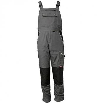 Latzhose Canvas 320 Grado 54 Gris/Negro Planam