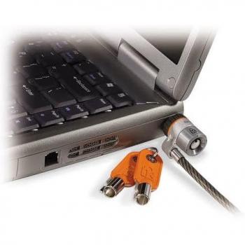 Kensington MicroSaver Keyed Laptop Lock - Candado con llave para portátiles, Cable de alto carbono resistente a los cortes, Mecanismo de bloqueo en barra T, 1.8 metros