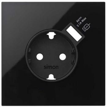 Simon 10020109-138 Kit frontal con 1 elemento base con cargador USB