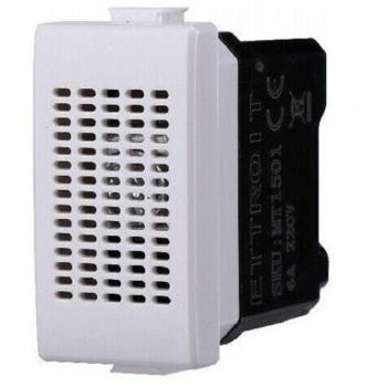 Toma de Corriente Schuko con USB y Pulsante Deviador - Serie Bticino Frutti Matix Compatible