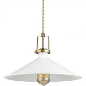 Lámpara colgante Eris-4 de metal blanco, 1 bombilla E27, diámetro de 32 cm, tipo domo para interior