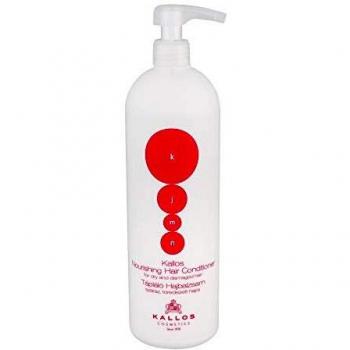 Acondicionador Nutritivo Kallos 1000 ml para suavidad y brillo del cabello, Acondicionador Profesional Kjmn para Cabello Seco y Dañado 1000 ml