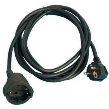Evila - Prolongador negro shucko 3x15 5m