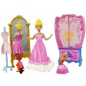 Disney R4889 - Muñeca de Cenicienta con Muebles y Accesorios