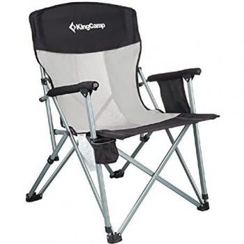 Silla Plegable de Camping Deluxe King Camp con Apoyabrazos y Respaldo Ajustable