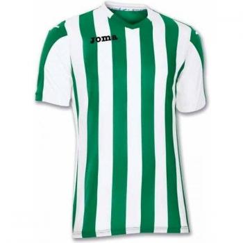Joma Copa Camiseta de Equipación de Manga Corta, Hombre, Verde/Blanco, XL