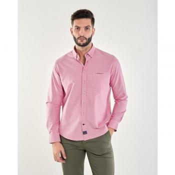 Camisa Spagnolo Oxford Coral con Bolsillo